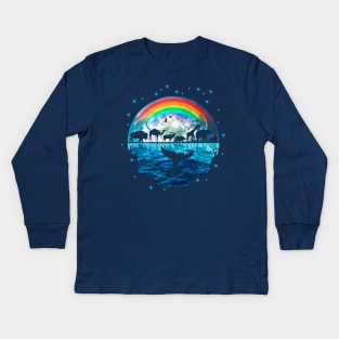 Earth Day Journey Kids Long Sleeve T-Shirt